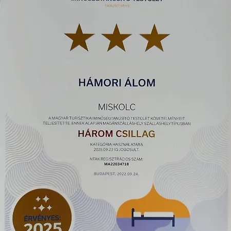 Hámori álom Nyaraló Miskolc